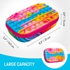 ZIPIT POP Pencil Box for Girls | Silicon Sensory Push
