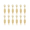 KONMAY 10 Sets Golden Screw-in Magnetic Necklace Clasps, Safety Magnetic