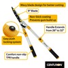 Centurion 75 Upgraded Telescoping Hedge Shears with 9-inch Wavy Blade