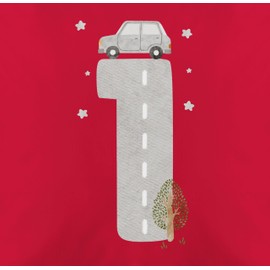 Shirtracer Kissen 50x50-1. - 1 Geburtstag Kindergeburtstag 1st Birthday 1 Jahr Baby Zwei Babygeburtstag - 50 x 50 cm - Rot - 1ster jähriger Year for