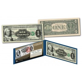 Merrick Mint 1886 Martha Washington One-Dollar Silver Certificate Designed on Modern $1 Bill