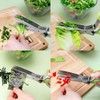 Bestac 5-Blade Herb Scissors Kitchen & Cooking Shears Sharp Stainless
