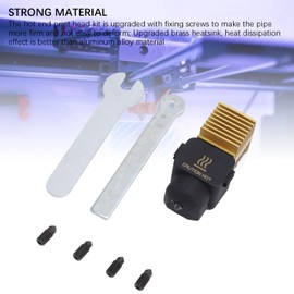 Cocoarm Hotend Print Head Kit 3D -Druckerdüse mit 0,2 Mm 0,4 Mm,6,8 Gehärteter Stahldüsen Messing Kühlkörper -Silikonabdeckung für Labor A1 A1 Mini