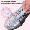 NILLOS Professional Shoe Brush, 3 PCS Portable Cleaning Brush Shoe