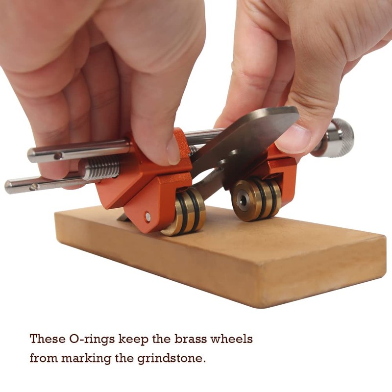 O'SKOOL Versatile Honing Guide Sharpening Jig - Fits Chisels or