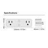 Power Strip WiFi BLE Remote Control Dual Sockets Receptacle 10A
