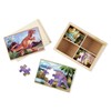 Melissa & Doug Wooden Jigsaw Puzzles in a Box -
