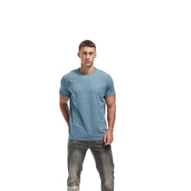 VEIISAR Crew Neck Tees Premium Men's T-Shirts - Soft and Fit Mens T-Shirt - Casual Stylish Tee for Men Dark Blue XXL