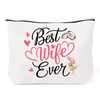 QONCV Cosmetic Bags, Best Wife Gifts for Women Valentine Birthday