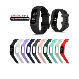 iBREK for Garmin Vivosmart 5 Bands,Replacement Watch Bands for Women Men Large Small(No Tracker)-Large,10 Pack