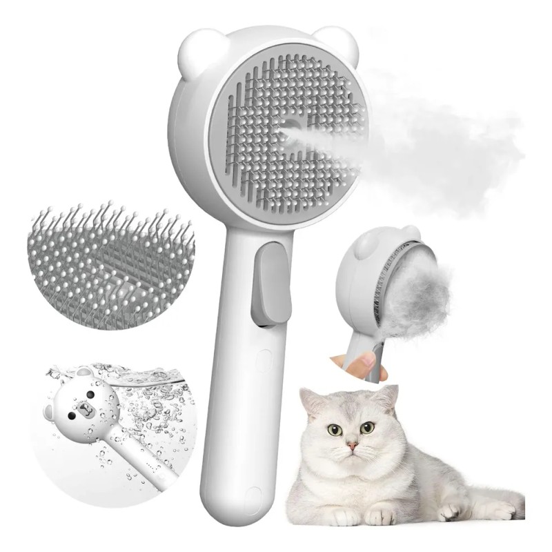 Cepillo De Vapor Para Gatos Con 2 Niveles De Pulverización
