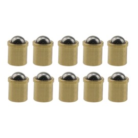 ZZHXSM 10pcs Brass Ball Catch Latch Catcher 6x7mm Furniture Fitting Cabinet Drawer Closet Door Lock Replacement Parts
