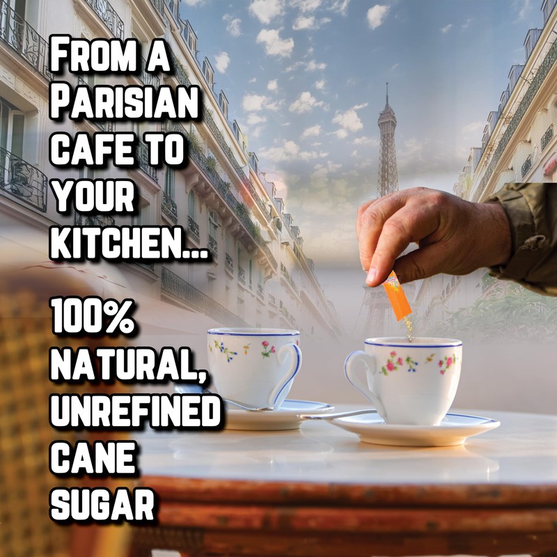 La Perruche White Sugar Packets for Coffee, 300ct, Pure Cane