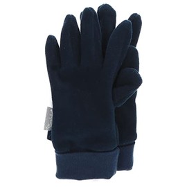 Sterntaler Finger Gloves Unisex Children's Micro Fleece with Elastic Cuff Glove, navy