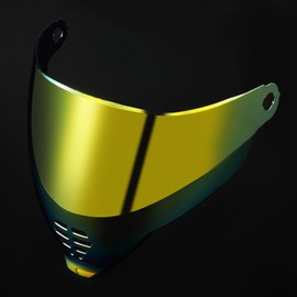 ICON Airflite Motorcycle Helmet Shield Uv Protection Motorcycle Helmet Visor Lens Suncreen Helmets Accessories (Airflite Gold)