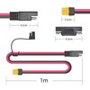 RIIEYOCA 1M SAE to XT60 Connector Adapter, 12AWG Cable, Compatible