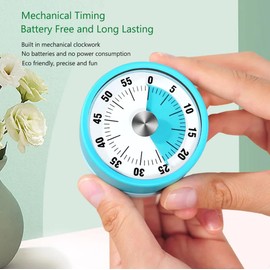 JUMOUR 60-Minute Visual Timer, Blue, Magnetic, Countdown Timer for Kids Study, Teacher, School, Kitchen, Oven, Exercise