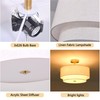 3 Light Semi Flush Mount Ceiling Light Fixture 15.7 Inch