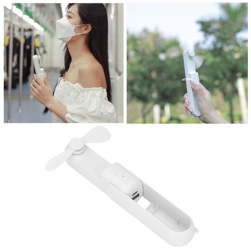 Handheld Fan Foldable Multifunctional 1200mAh USB Rechargeable Battery Portable Fan