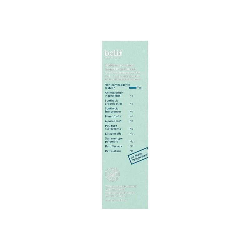 Belief Problem Solution Vegan Moisturizer 100ml Water-based Lotion / 빌리프