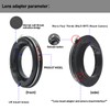 LM to M4/3 Adapter Compatible with for Leica M LM