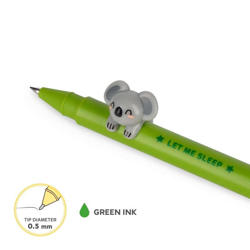 Legami - Decorative Animal Gel Pen - Prevents Rolling -