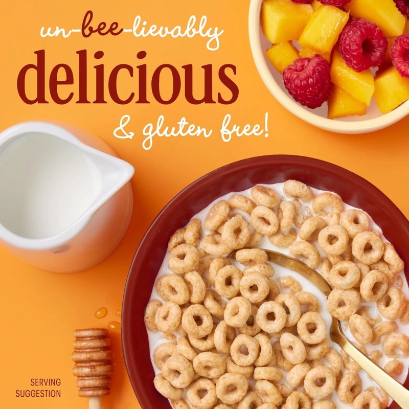 Honey Nut Cheerios Gluten-Free Cereal, Heart Healthy, 10.8 oz Box