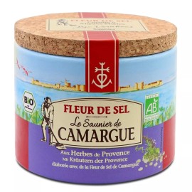 Le Saunier de Camargue, Fleur de Sel with Herbes de Provence, 4.4 oz