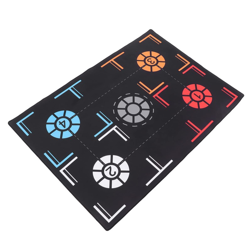 EIMSOAH Black Rubber Basketball Training Mat, Mute Point Reminder for