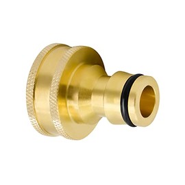 VARIOSAN Plug-in System Tap Connector with Internal Thread 13064, 1/2 Inch IG, Blank Brass