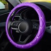 KAFEEK Diamond Soft Leather Steering Wheel Cover with Bling Bling