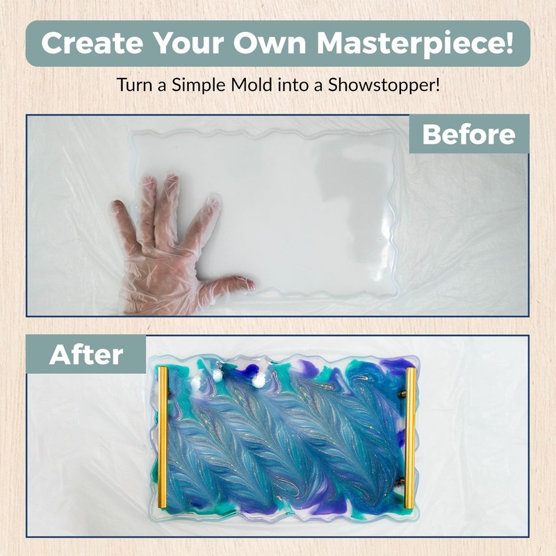 Adults & Crafts Resin Serving Tray Kit