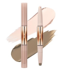 ukiss Shading & Highlight Stick 2in1 Cream Bronzer Bone Structure Enhancement Nose Shadow Small Face Makeup Natural Three-Dimensional Effect (CH01 For Cool-Toned Skin)