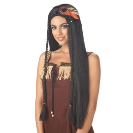 California Costumes Sexy Indian Princess Wig, Black, One Size