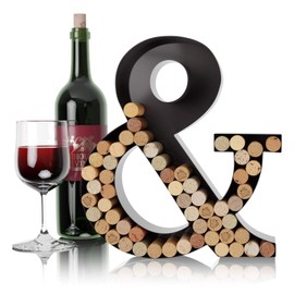 HOUSE VINES WWW.HOUSEVINES.COM Wine Letter Cork Holder Art Wall Décor ~ Metal Letter Wine Cork Holder Monogr...