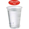 HOT BARGAINS, 1000 X Disposable Cups Clear Plastic Cups 7oz