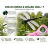 12-Piece Dragonfly Garden Clips for Plants and Yard Decor -