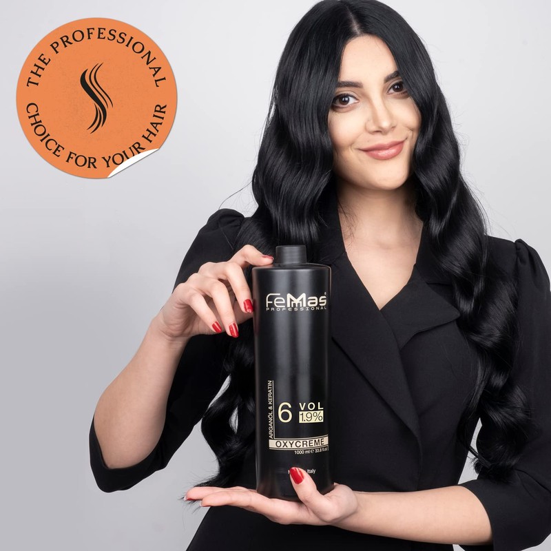 FemMas Oxycream 1000 ml (9%), Professional Oxidant For Hair Dyeing,