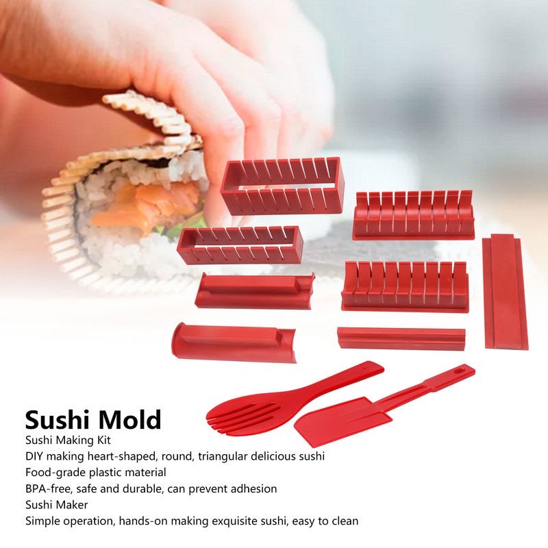 DIY Sushi Making Kit Plastic Japanese Sushi Maker Rice Roll