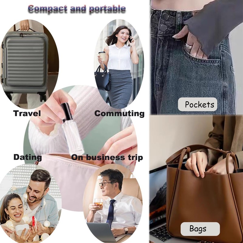 Rowcay Mini Perfume Atomizer 20ml Refillable Glass Perfume Bottles Empty