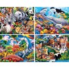 MasterPieces Puzzle Set - 4-Pack 100 Piece Jigsaw Puzzle for
