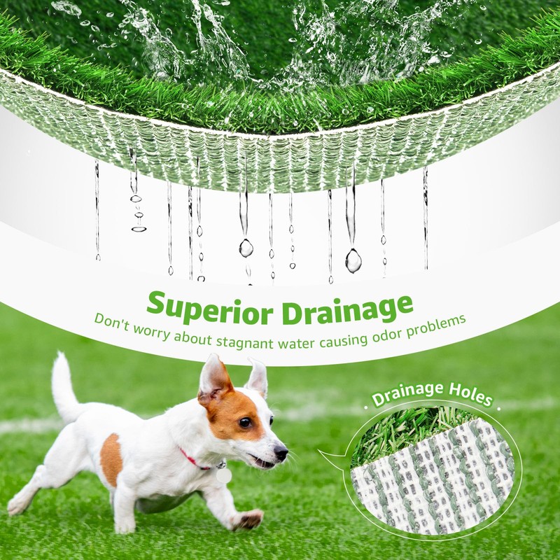 Artificial Dog Grass Pee Pad 30.5"x30.5" 2 Pack, Washable Indoor