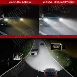 AJHGFOW For Jeep Grand Cherokee 2012 - 2018 LED Headlight High Low Beam Fog Light Bulbs