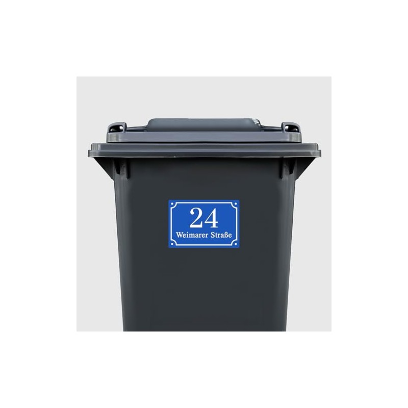 Personalisierte Aufkleber für Mülltonnen, Abfallbehälter & Wheelie Bins | Wetterfest