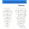 12 Piezas Tapas De Silicona Elásticas Reutilizables, 6 Redondas Y