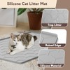 Garoopion Cat Litter Box Mat, Large 40" X 28" Litter