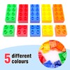 Building Blocks Set, 100 Pieces, 2x2 & 2x4 Shapes, Large