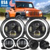 Unbranded Combo For Jeep Wrangler JK JKU 07-18 Turn Fog