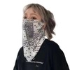 [Mies'] Bandana Pattern Neck Gaiter, Ice Silk Material, Breathable, Sun Protection Mask, Cool Feeling, black, white, navy