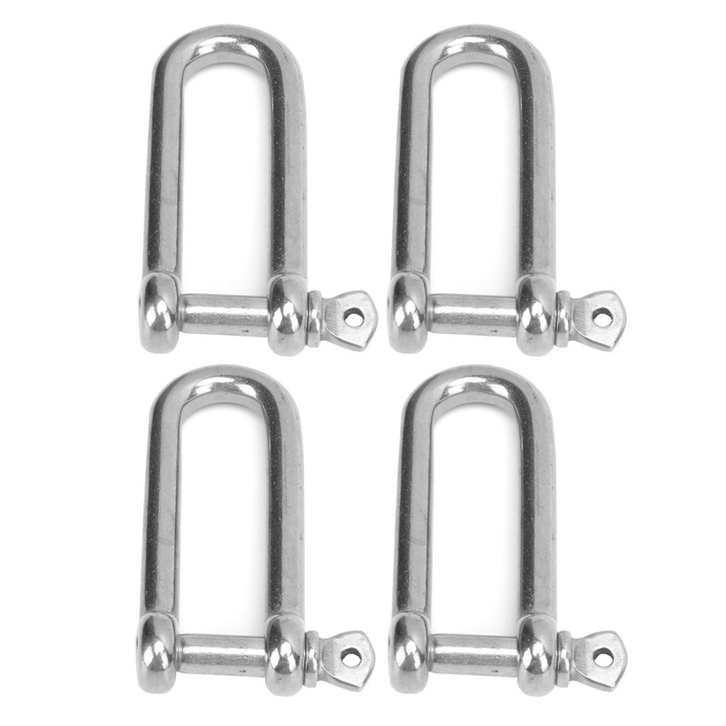 4pcs Stainless Steel U Type Shackle Lengthen U Sling Screws